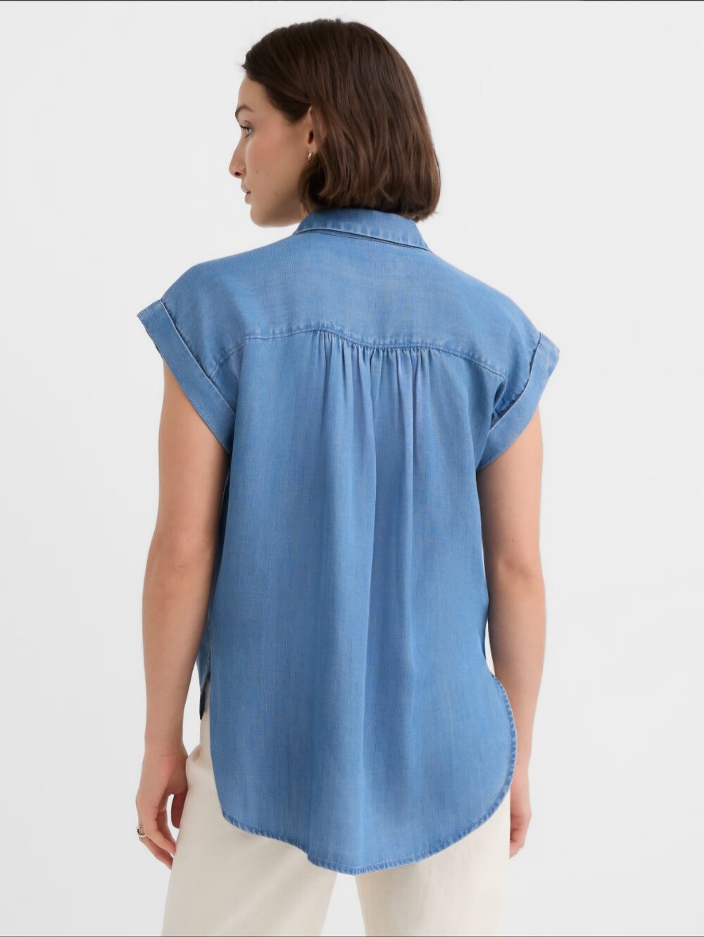 LOFT Chambray Dolman Shirt - Picture 3 of 5